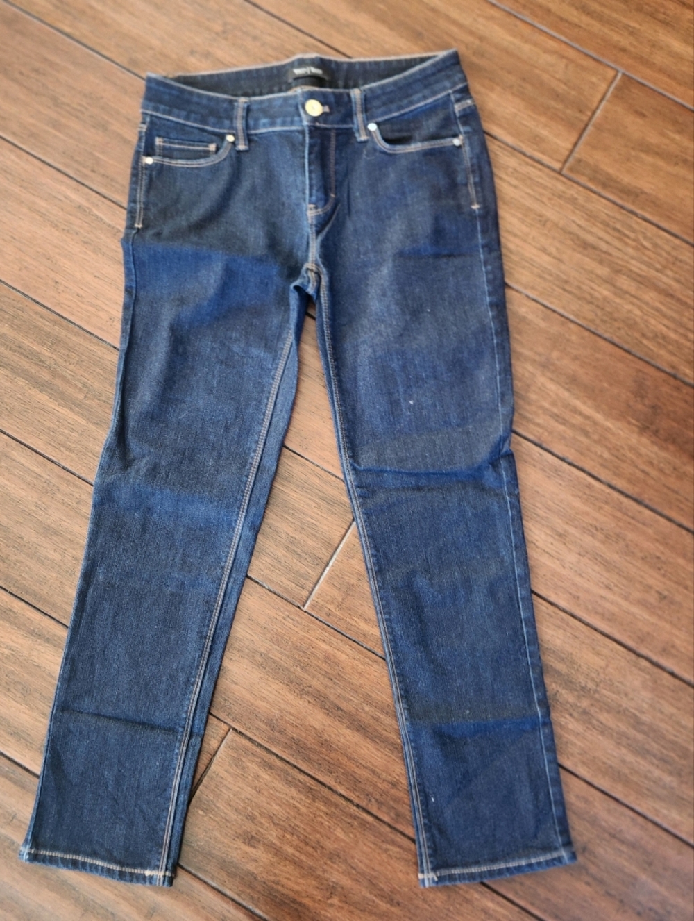 White House Black Market Dark Indigo Skinny Ankle Jeans